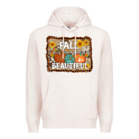 Pale Pink fall is proof that change is beautiful Premium Hoodie - AdoDesignShop