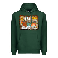 Sports Green fall is proof that change is beautiful Premium Hoodie - AdoDesignShop