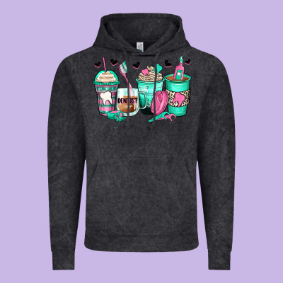 Dentist Coffee Cups Vintage Hoodie Designed By Zillion Design Studio