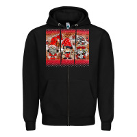 Black ladybug gnomies Zipper Hoodie - BarkalooDesign