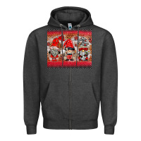 Charcoal Heather ladybug gnomies Zipper Hoodie - BarkalooDesign