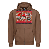 Chestnut ladybug gnomies Zipper Hoodie - BarkalooDesign