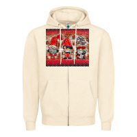Sandshell ladybug gnomies Zipper Hoodie - BarkalooDesign