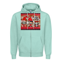 Seafoam ladybug gnomies Zipper Hoodie - BarkalooDesign