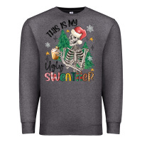 Charcoal Heather this is my ugly Premium Sweatshirt - MaliasSmallBusiness