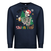 Navy this is my ugly Premium Sweatshirt - MaliasSmallBusiness