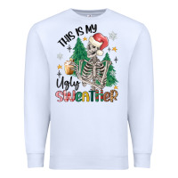 White this is my ugly Premium Sweatshirt - MaliasSmallBusiness