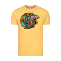 Vintage Mustard western squirrel with sunflowers Vintage Tee - CowhideDigitalArt