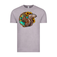Vintage Zinc western squirrel with sunflowers Vintage Tee - CowhideDigitalArt