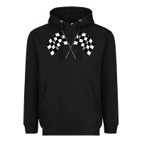 Black race flag Heavyweight Hoodie - MaliasSmallBusiness