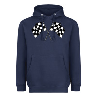 Navy race flag Heavyweight Hoodie - MaliasSmallBusiness