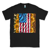 Black american realistic flag Classic Tee - AdoDesignShop