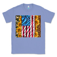 Colony Blue american realistic flag Classic Tee - AdoDesignShop