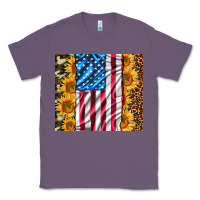 Lavender american realistic flag Classic Tee - AdoDesignShop