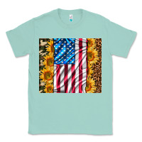 Seafoam american realistic flag Classic Tee - AdoDesignShop