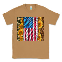 Toasted Coconut american realistic flag Classic Tee - AdoDesignShop