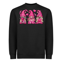 Black Breast Cancer Gnomes Heavyweight Sweatshirt - texasbilliewilder