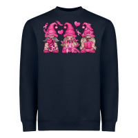Navy Breast Cancer Gnomes Heavyweight Sweatshirt - texasbilliewilder