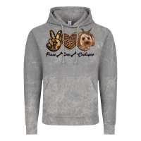 Cloud Rock peace love cockapoo Vintage Hoodie - RanaPortraitStore