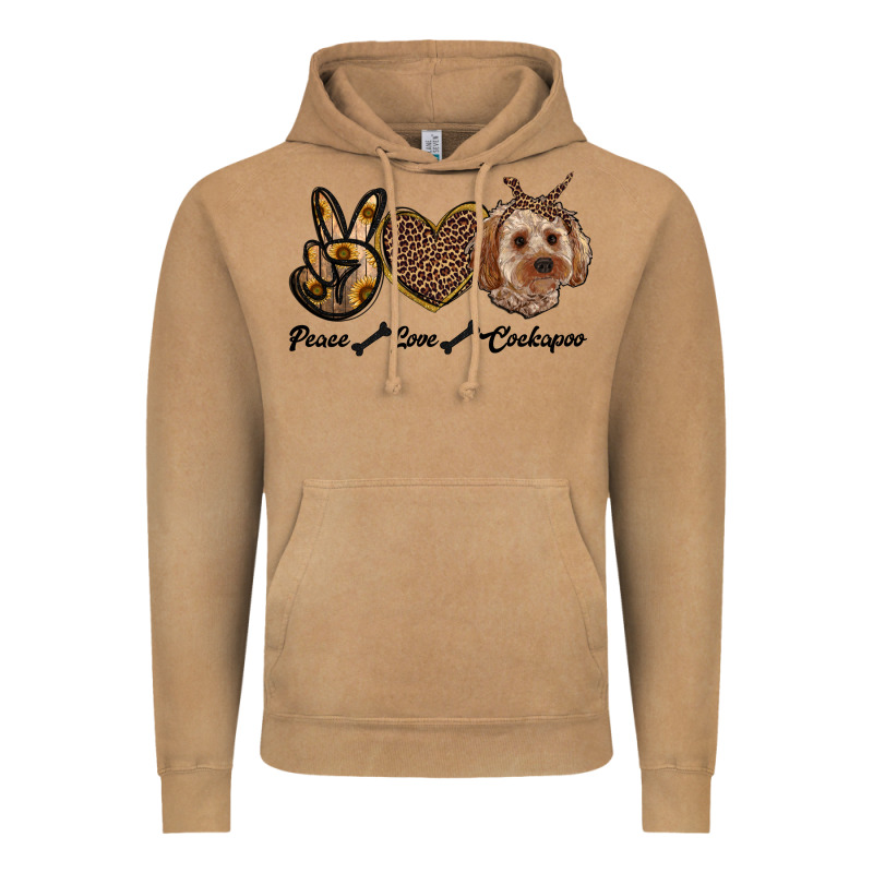 Peace Love Cockapoo Vintage Hoodie by RanaPortraitStore | Teevron