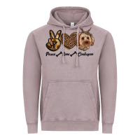 Vintage Zinc peace love cockapoo Vintage Hoodie - RanaPortraitStore