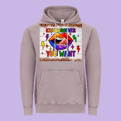 Kiss Whoever You Want Tumbler Vintage Hoodie Designed By Jahusdesignshop