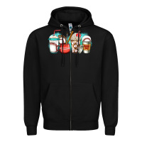 Black baseball coffee cups Zipper Hoodie - Jasminsmagicworld