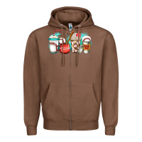 Chestnut baseball coffee cups Zipper Hoodie - Jasminsmagicworld