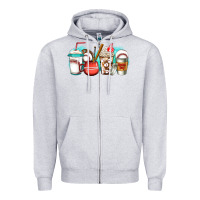 Heather Grey baseball coffee cups Zipper Hoodie - Jasminsmagicworld