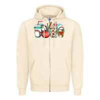 Sandshell baseball coffee cups Zipper Hoodie - Jasminsmagicworld