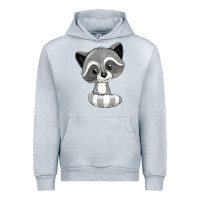 Heather Grey raccoon Urban Hoodie - texasbilliewilder