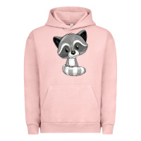 Pigment Salmon raccoon Urban Hoodie - texasbilliewilder