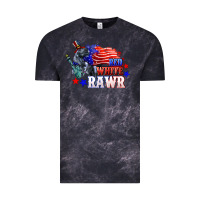 Cloud Black Red white rawr 4th of july Vintage Tee - CowGirlArtShop