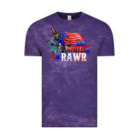 Cloud Purple Red white rawr 4th of july Vintage Tee - CowGirlArtShop