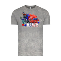 Cloud Rock Red white rawr 4th of july Vintage Tee - CowGirlArtShop