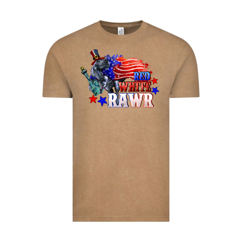Red White Rawr 4th Of July Vintage Tee by CowGirlArtShop | Teevron