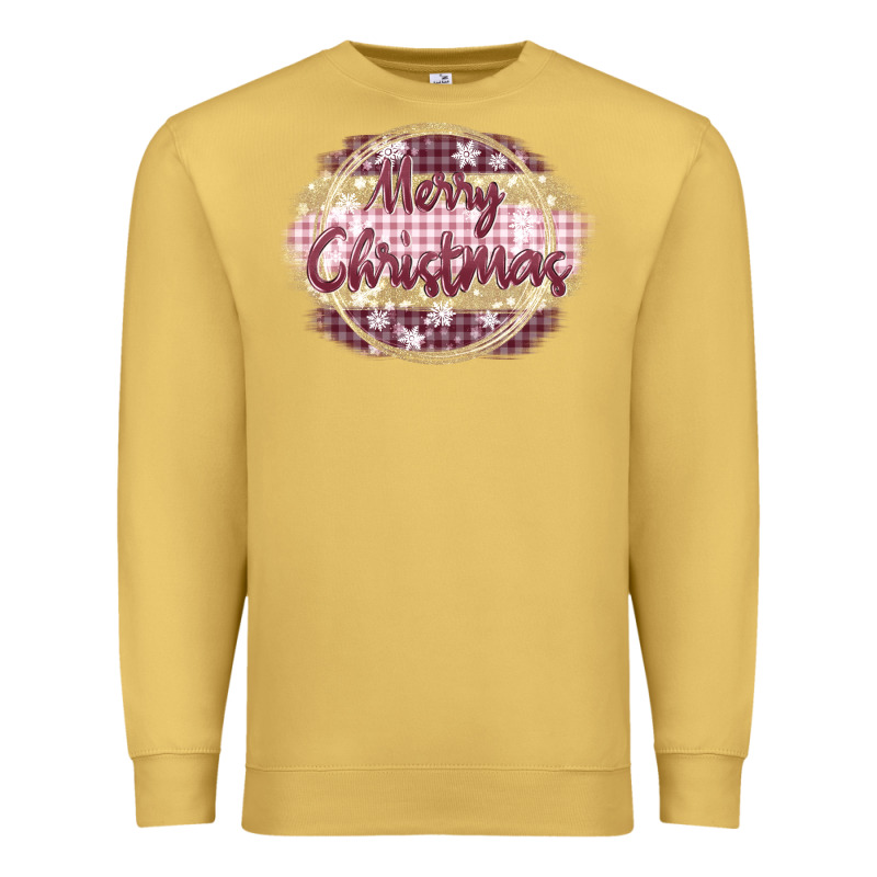 Merry Christmas Pink Premium Sweatshirt by MaliasSmallBusiness | Teevron
