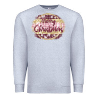 Heather Grey merry christmas pink Premium Sweatshirt - MaliasSmallBusiness
