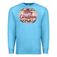 Ocean Blue merry christmas pink Premium Sweatshirt - MaliasSmallBusiness