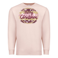 Pale Pink merry christmas pink Premium Sweatshirt - MaliasSmallBusiness
