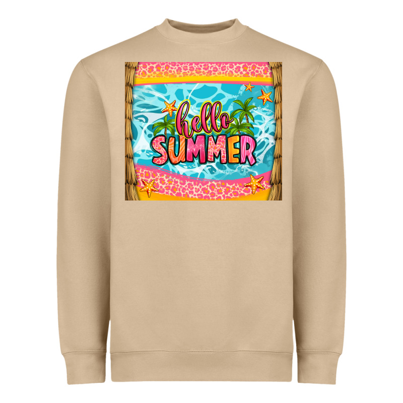 Hello Summer Heavyweight Sweatshirt by Zillion Design Studio | Teevron