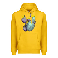 Lemon Opunthia Santa Rita Cactus Premium Hoodie - LillyAllenDesigns