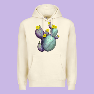 Opunthia Santa Rita Cactus Premium Hoodie Designed By Lillyallendesigns