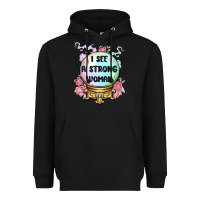 Black i see a strong woman Heavyweight Hoodie - MaliasSmallBusiness