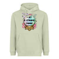Matcha i see a strong woman Heavyweight Hoodie - MaliasSmallBusiness