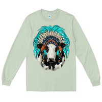 Matcha holstein indian headdress Long Sleeve Tee - JahusDesignShop