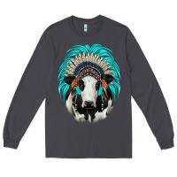 Smoke holstein indian headdress Long Sleeve Tee - JahusDesignShop