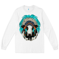 White holstein indian headdress Long Sleeve Tee - JahusDesignShop