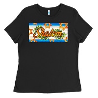 Black shalom with olive branch Ladies Tee - AdoDesignShop
