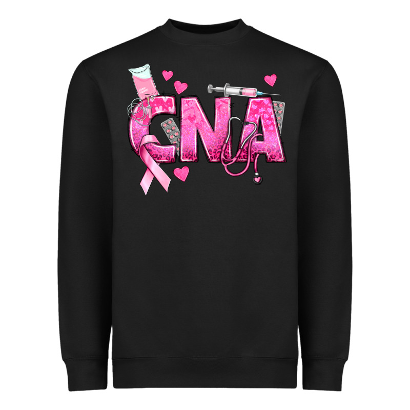 Breast Cancer Cna Certified Nursing Assistant Heavyweight Sweatshirt by texasbilliewilder | Teevron